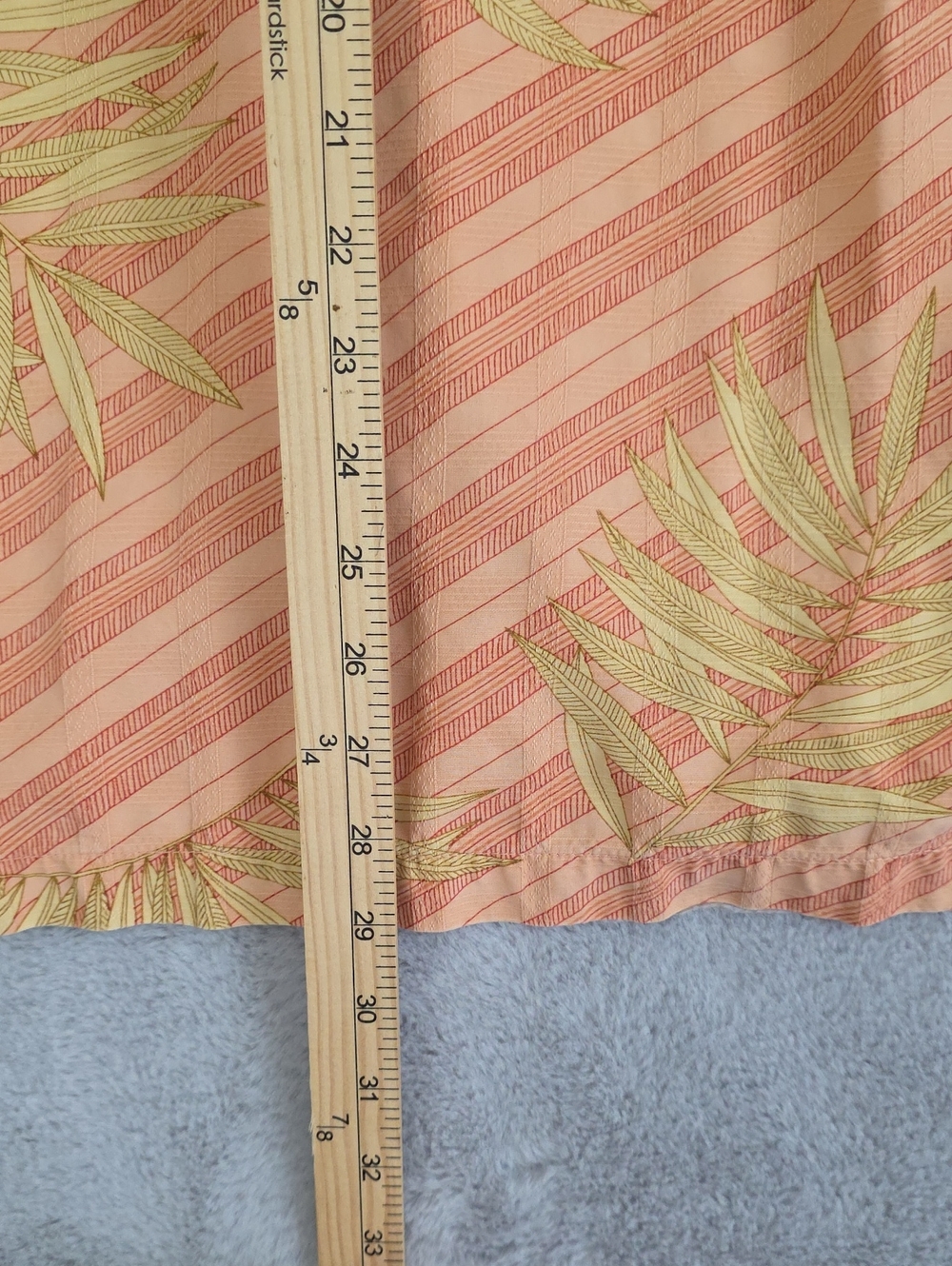 Tommy Bahama 100% Silk Hawaiian Camp Shirt Men's Medium Peach Palm Leaf Tropical - Picture 10 of 10